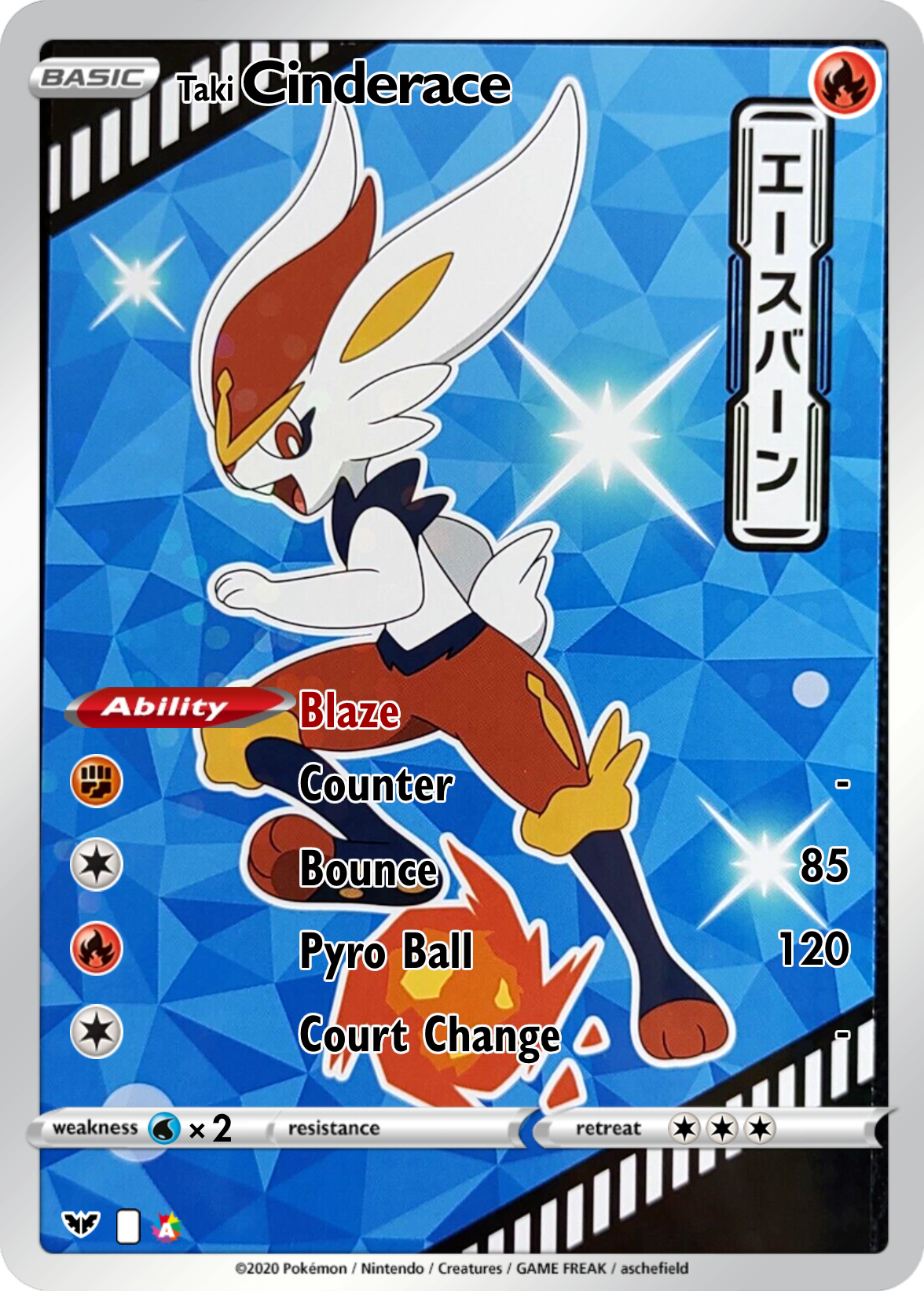 Cinderace Card